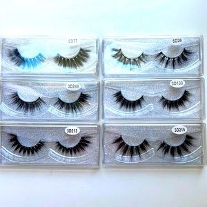 6 Sets of Faux Mink Eyelashes